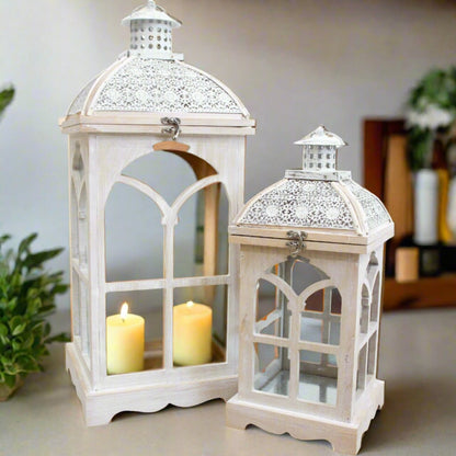 Arabesque Design Candle Lanterns Set - Luxury Co