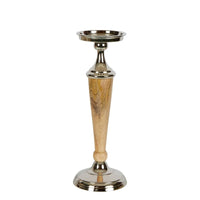 Atlas Aluminium Wooden Candle Stick Holder Small 36.5cm - Luxury Co