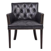 Ballard Leather Chair - Worn CoalLuxury Co