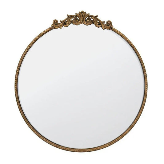 Baroque Gold Round Mirror D60 x 60Cm - Timeless EleganceLuxury Co