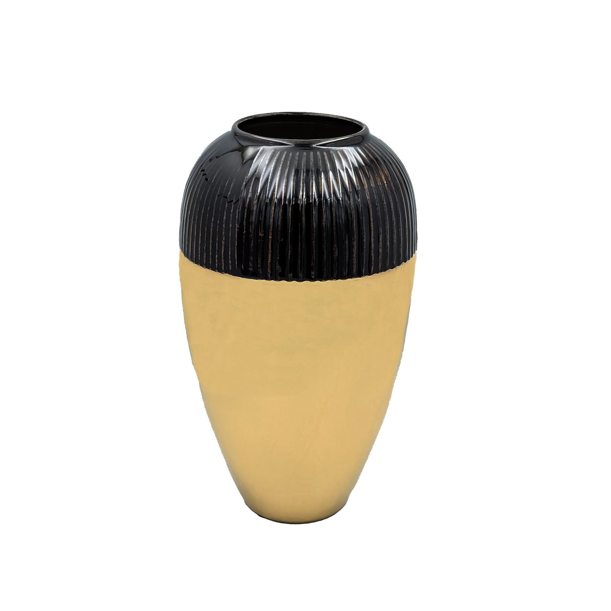 Belly Large Gold Vase -  A Statement Piece for Your Home