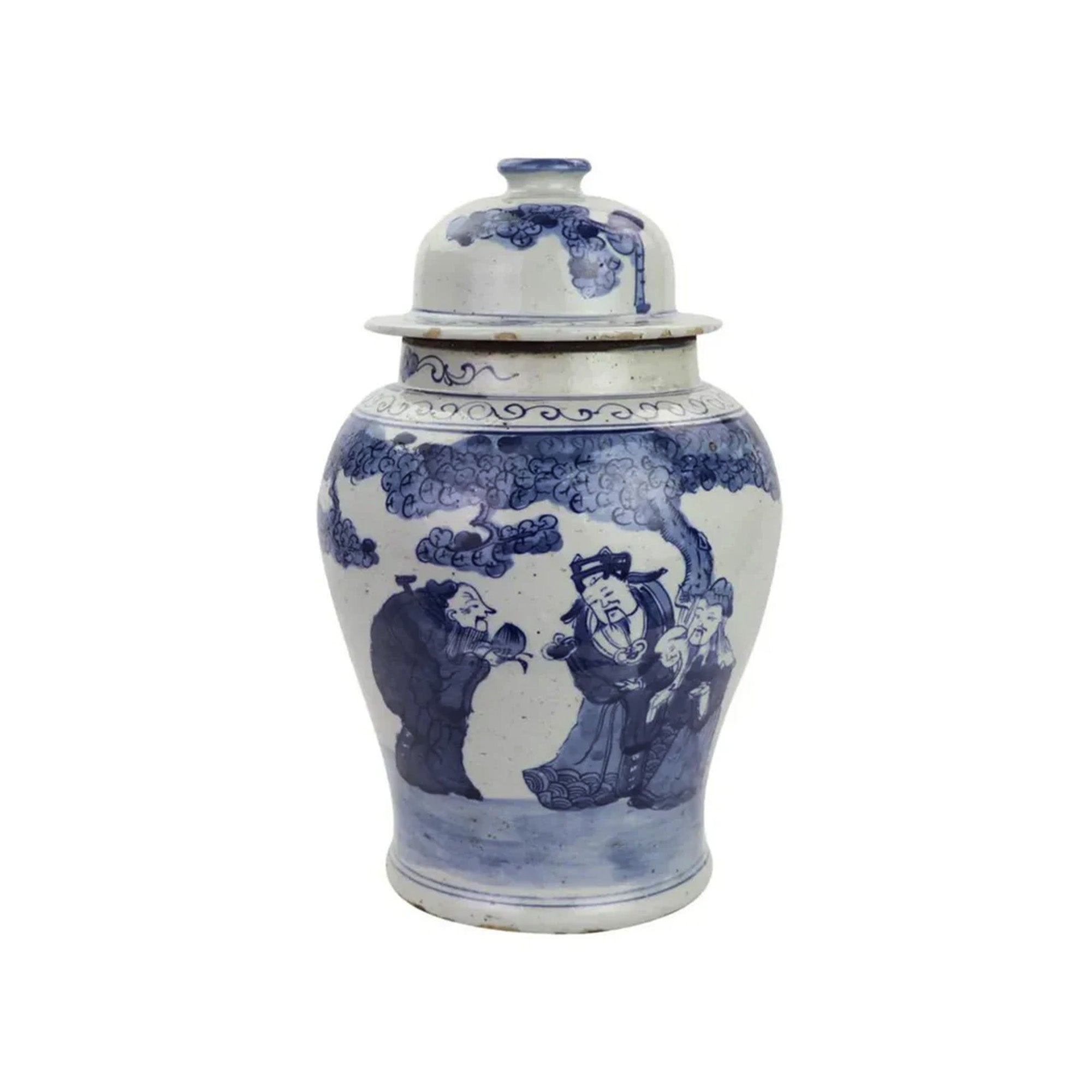 Blue & White Liang Porcelain Ginger JarLuxury Co