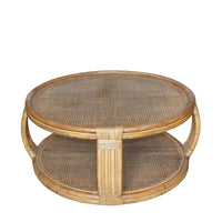 Cayman Rattan Round Coffee Table - 100cm - Luxury Co