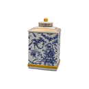 Ceramic Jar with Gold Lid - Elegant Home DécorLuxury Co