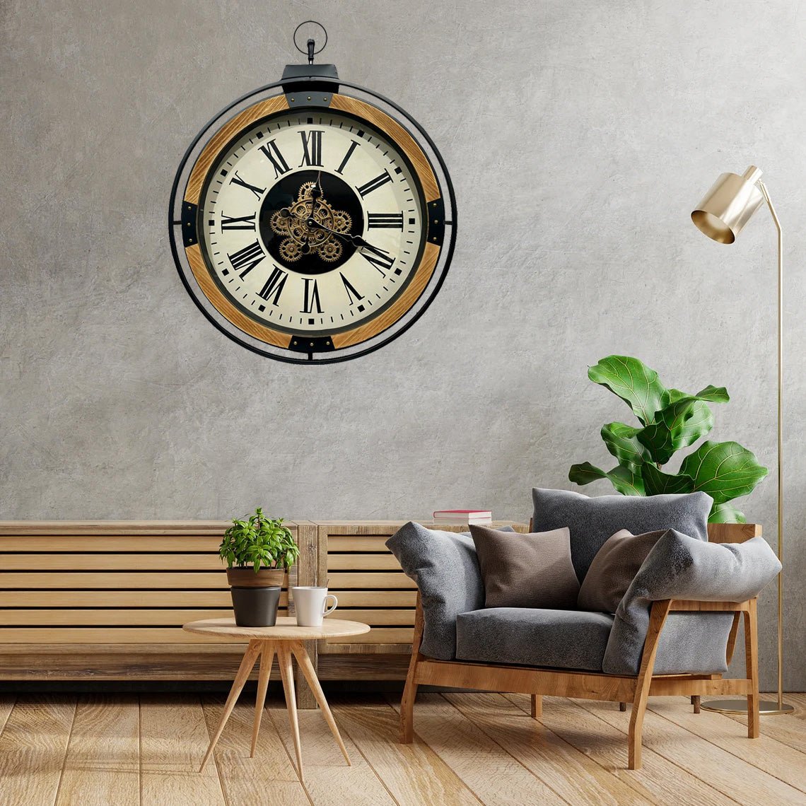 Champ Elysees Gear Movement Wall Clock