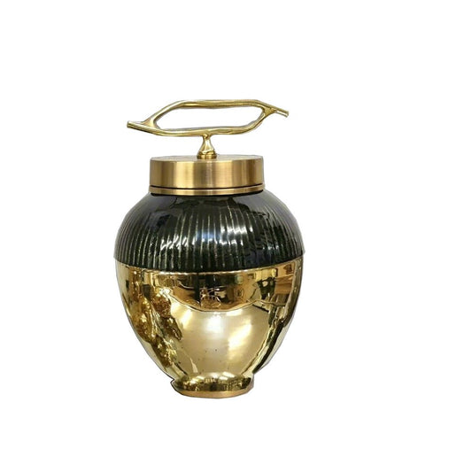 Classic Mosaic Ginger Jar - Gold/Brown 29cm - Luxury Co