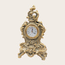 French Country Gold White Table Clock - 25cm