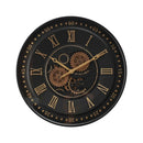 Colorado Modern Wall Clock Moving Gold Gears 60cm - Luxury Co