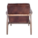 Copen Armchair - Distressed Brown LeatherLuxury Co