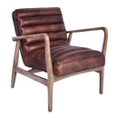 Copen Armchair - Distressed Brown LeatherLuxury Co