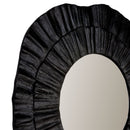 Corfu Wall Mirror Modern Round Shape Black - 102cm - Luxury Co