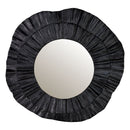 Corfu Wall Mirror Modern Round Shape Black - 102cm - Luxury Co