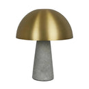 Degraves Concrete Brass Table Lamp Dome Shade - Luxury Co