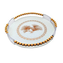 Elegant Round Serving Tray With Handles Set - 2 TraysLuxury Co