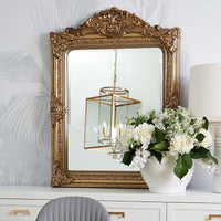 Elizabeth Antique Gold Wall Mirror Ornate - 120cm - Luxury Co