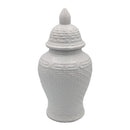 Eros White Zen Style Ginger Jar - Small 37cm - Luxury Co