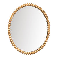 Esme Large Round Wall Mirror Gold Leaf - Luxury Co