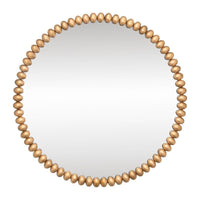 Esme Large Round Wall Mirror Gold Leaf - Luxury Co