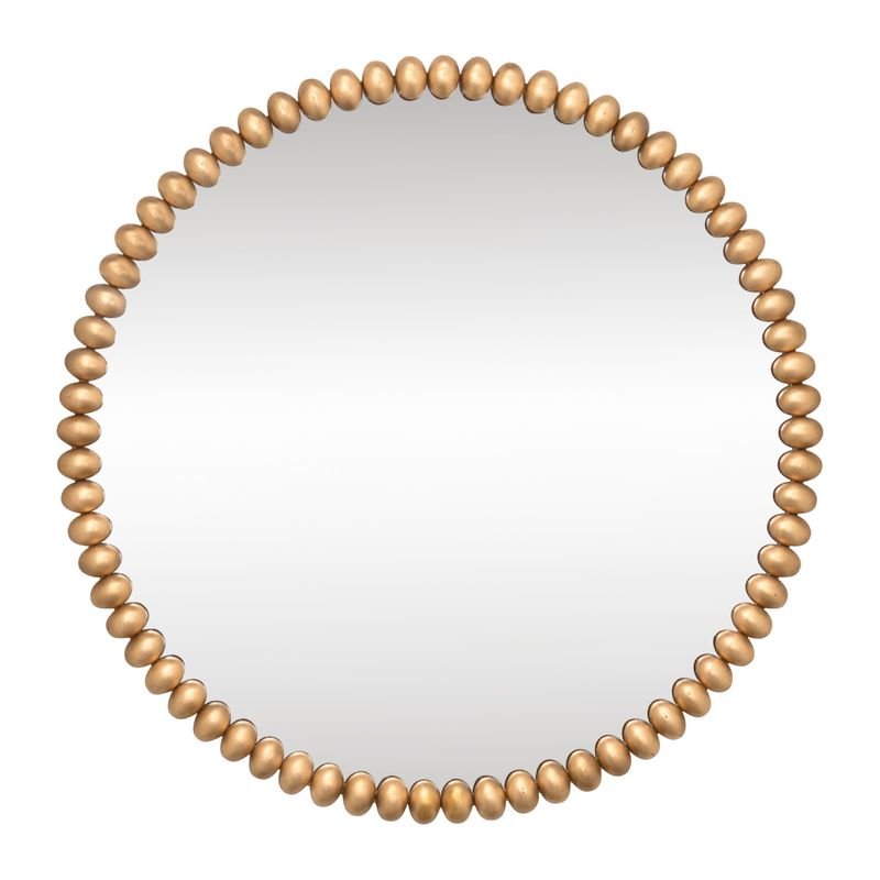 Esme Large Round Wall Mirror Gold Leaf - Luxury Co