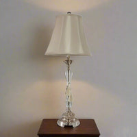 Felicienne Champagne Table Lamp w/Cream Shade - Luxury Co