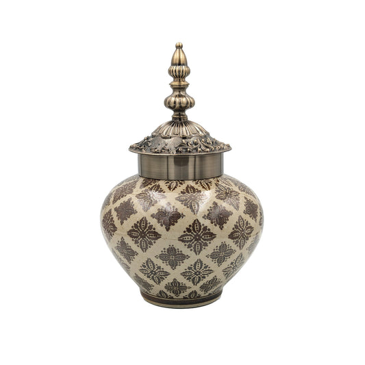 Fernando Moroccan Ginger Jar BrownLuxury Co