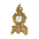 French Country Mantel Clock Rustic GoldLuxury Co