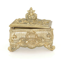 French Country Rustic Gold Jewellery Box 24cm - Luxury Co