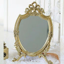 French Country Rustic Gold Makeup Mirror - 35cm - Luxury Co