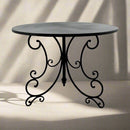 French Style Metal Garden Table Black - Luxury Co