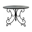 French Style Metal Garden Table Black - Luxury Co