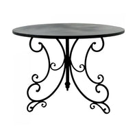 French Style Metal Garden Table Black - Luxury Co