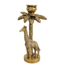 Giraffe Palm Candle Holder - Exotic Resin Decor PieceLuxury Co