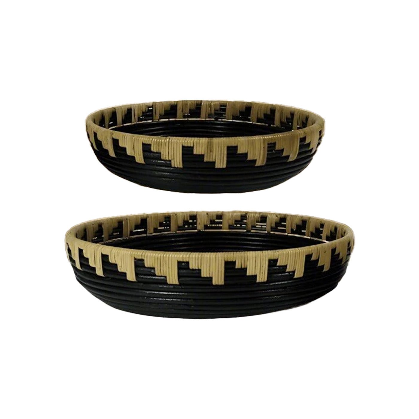 Gulliver Round Rattan Tray Set