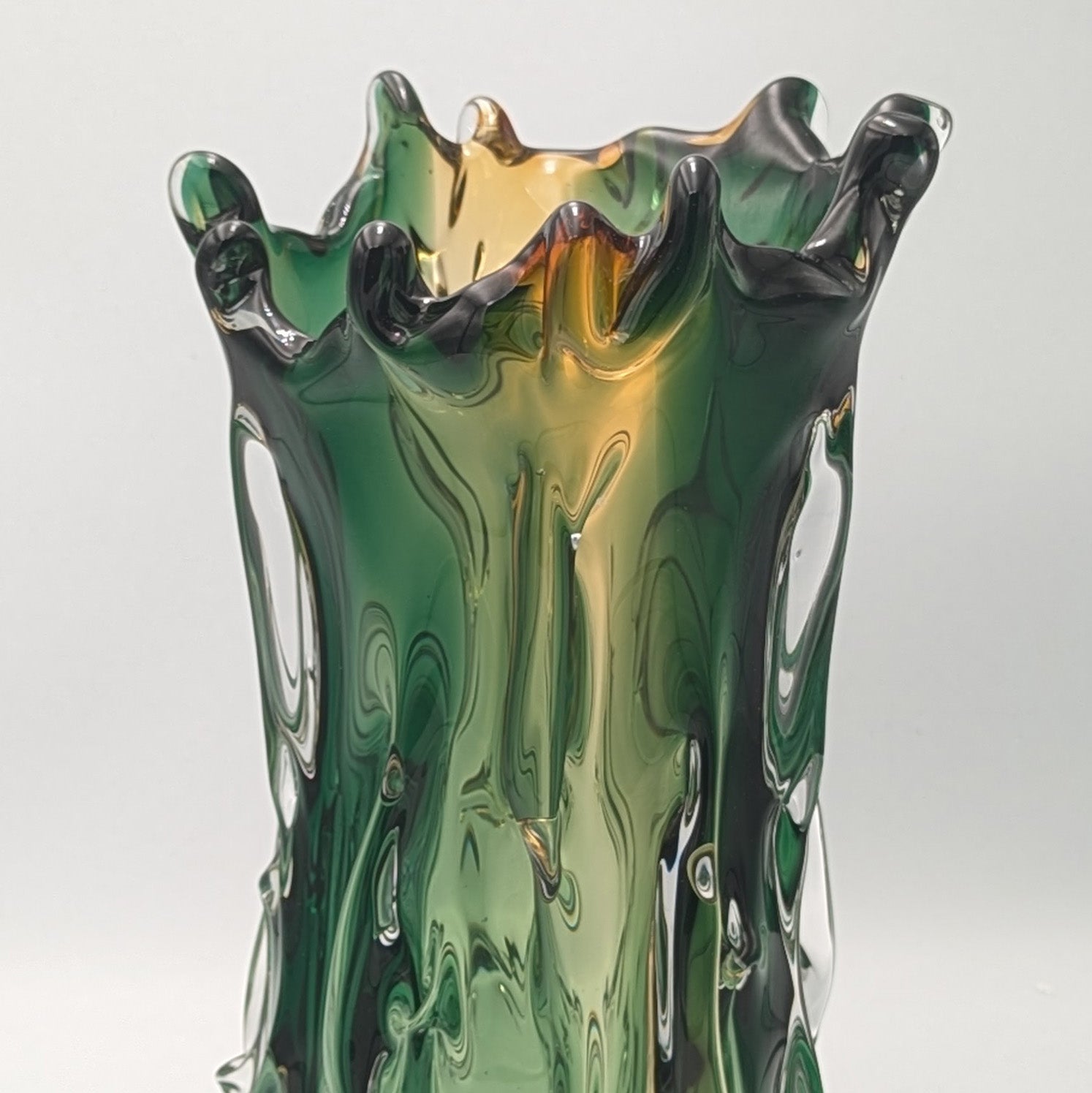 Hand Blown Murano Style Art Glass VaseLuxury Co