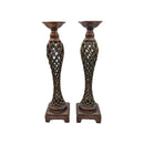 Handcrafted Wooden Candle Holders Set - Luxury Co