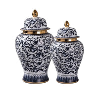 Imperial Navy Blue Temple Jar with Lid SetLuxury Co