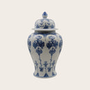 Classic Blue and White Ginger Jar - Floral