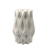 Lara Modern White 3D Ceramic Vase LargeLuxury Co