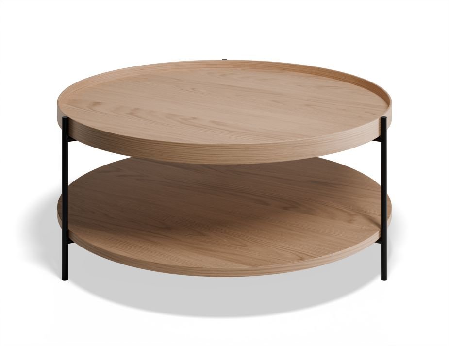 Layer Round Coffee Table - Natural 87cm