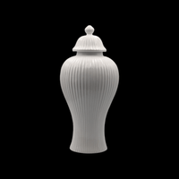 Lily Traditional Ginger Jar - WhiteLuxury Co