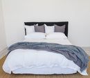 Linen Doona Crisp White - Queen & King Sizes - Luxury Co