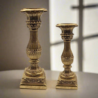 Luxury Gold Roman Candle Holders Set - Luxury Co