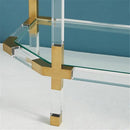 Luxury Lucite Acrylic Console Table Glass Top - Luxury Co