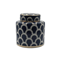 Matisse Ceramic Ginger Jar - Navy & GoldLuxury Co