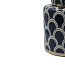 Matisse Ceramic Ginger Jar - Navy & GoldLuxury Co