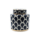 Matisse Ceramic Ginger Jar - Navy & GoldLuxury Co