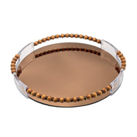 Modern Round Mirror Serving Tray SetLuxury Co