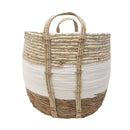 Modern Woven Natural Handles Basket Set of 3 - Luxury Co