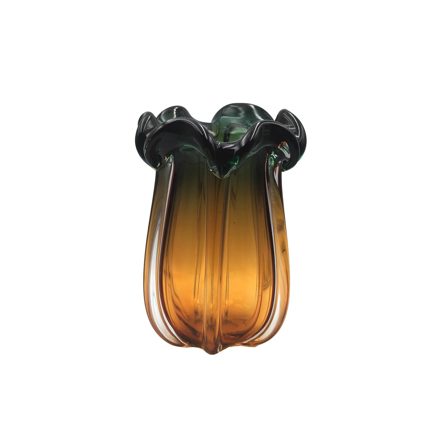 Murano Style Blown Glass Flower VaseLuxury Co