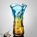 Natalie Hand Blown Coloured Glass Vase Murano Style - Luxury Co